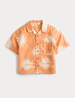 Pure Cotton Patterned Shirt (2-8 Yrs)