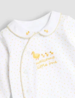 Pure Cotton Patterned Sleepsuit (3-18 Mths)