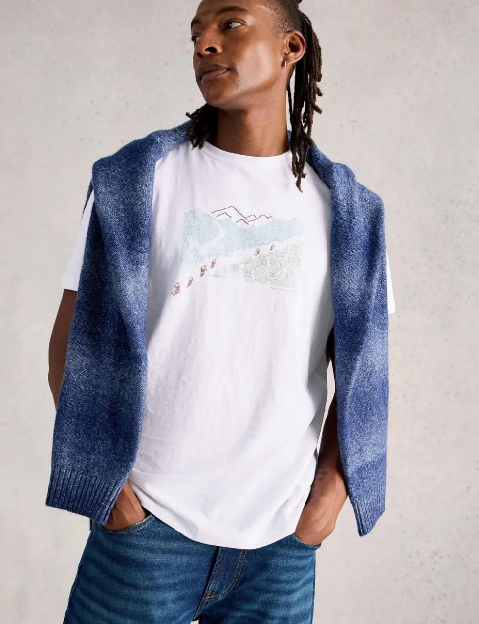 Pure Cotton Pedal Graphic T-Shirt