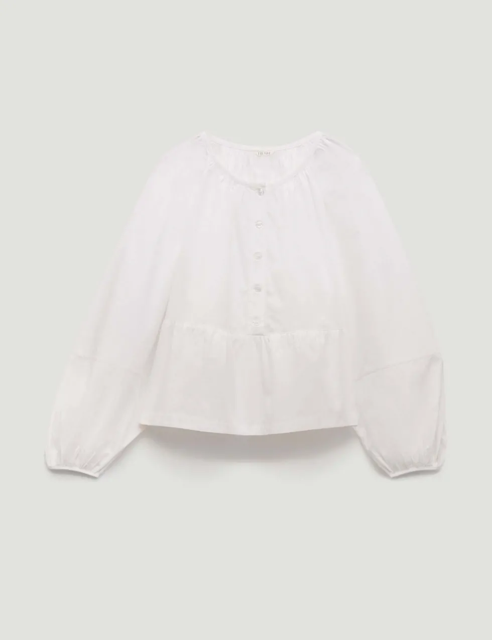 Pure Cotton Peplum Blouse