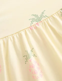 Pure Cotton Pineapple Print Dress (2-8 Yrs)