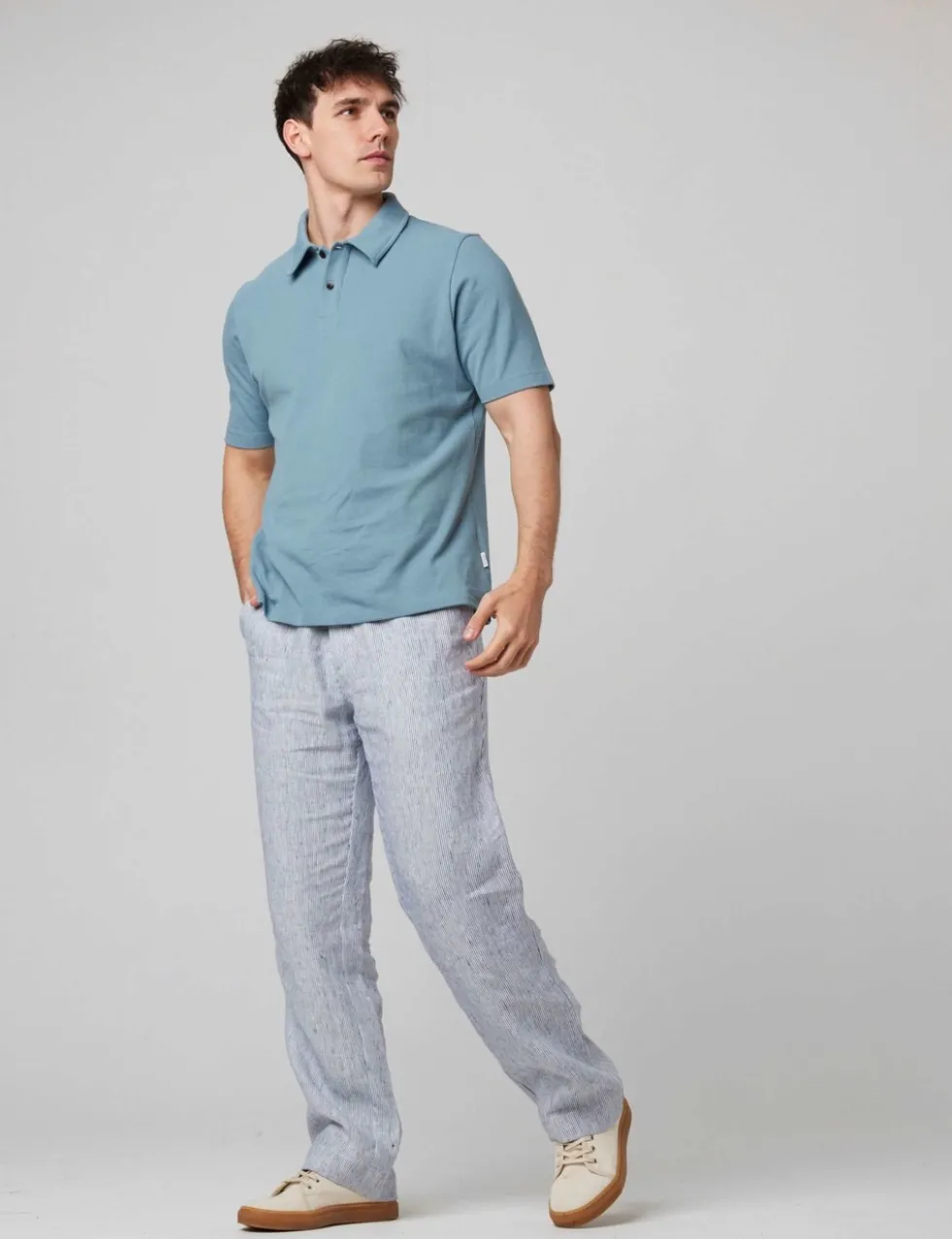 Pure Cotton Pique Polo Shirt