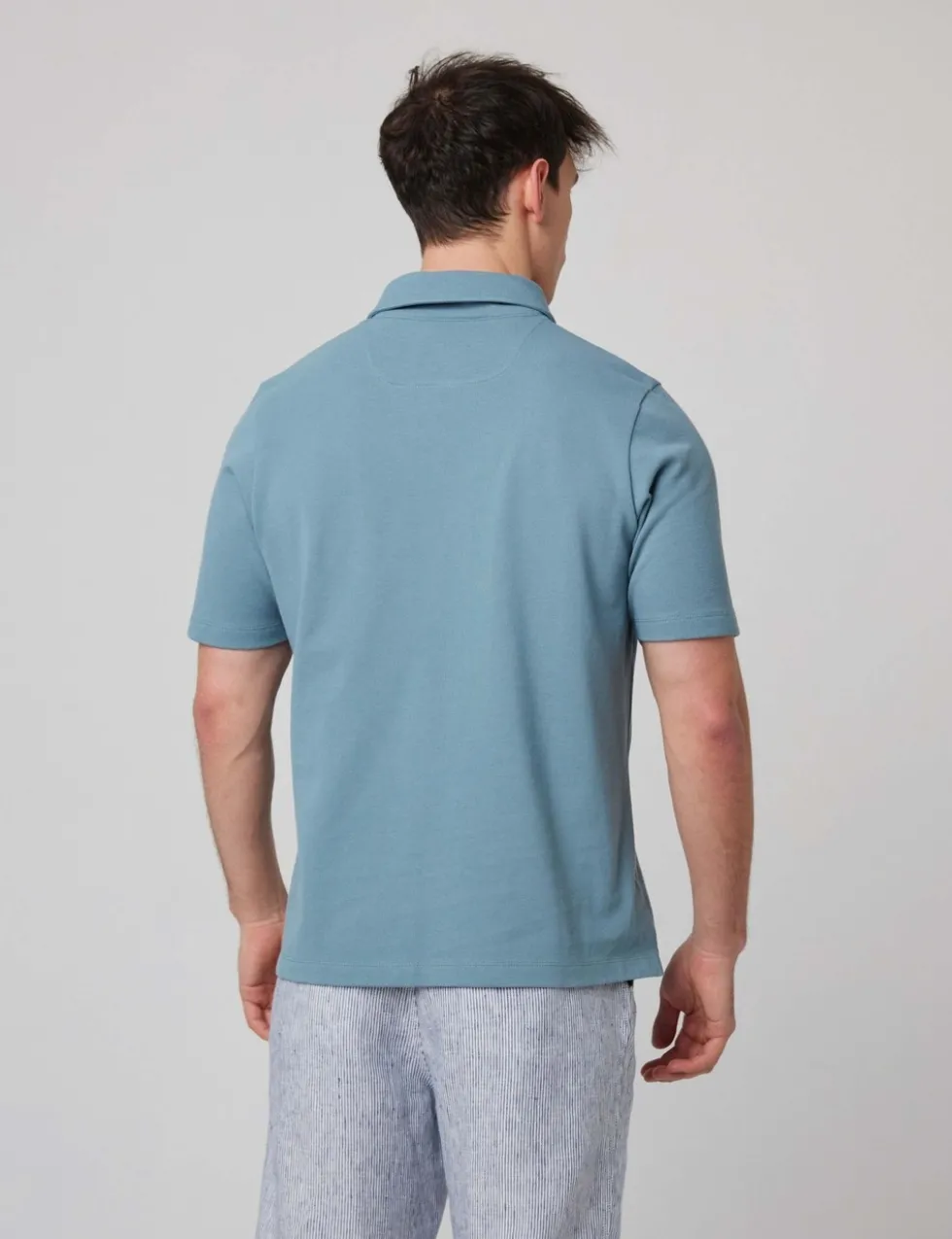 Pure Cotton Pique Polo Shirt