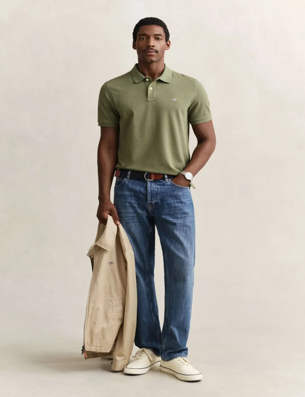 Pure Cotton Pique Polo Shirt