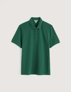 Pure Cotton Pique Polo Shirt