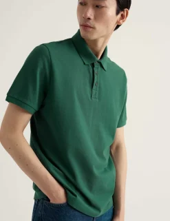 Pure Cotton Pique Polo Shirt