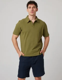 Pure Cotton Pique Polo Shirt