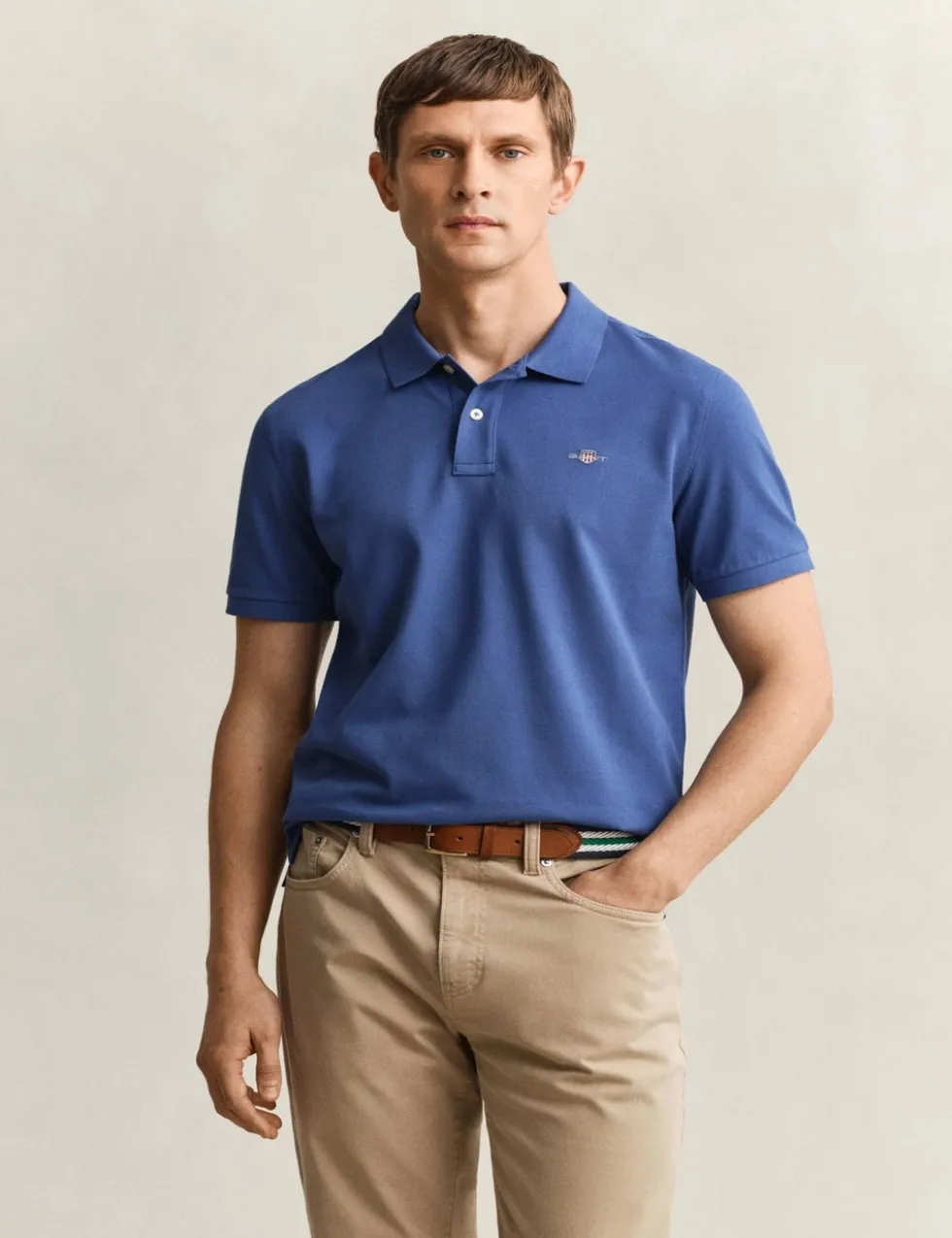 Pure Cotton Pique Polo Shirt