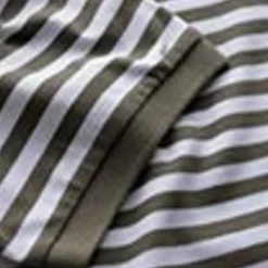 Pure Cotton Pique Striped Polo Shirt