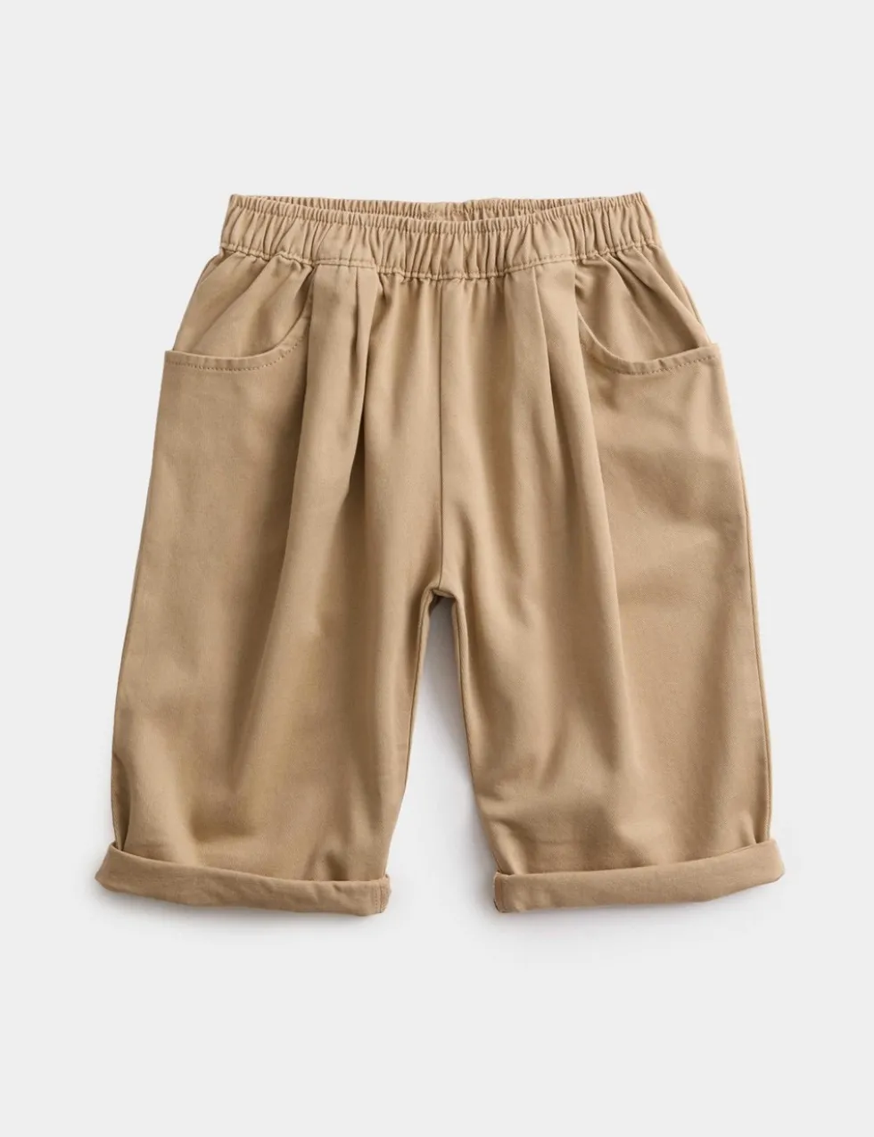 Pure Cotton Pleated Oversized Chinos (0-6 Yrs)