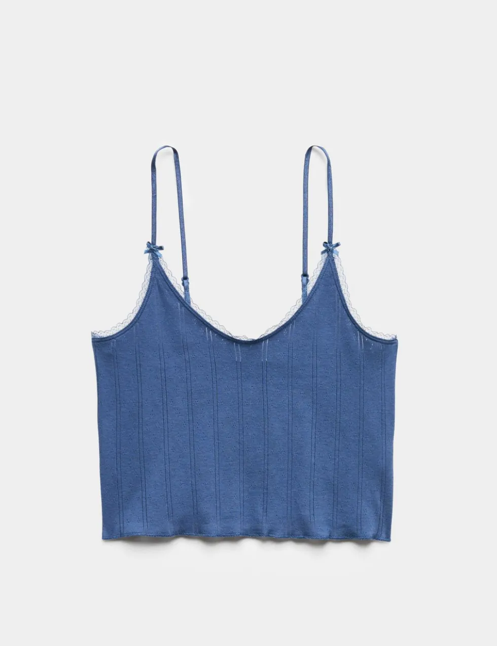 Pure Cotton Pointelle Cami Pyjama Top