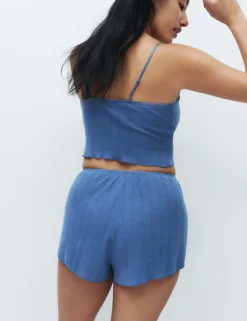 Pure Cotton Pointelle Cami Pyjama Top
