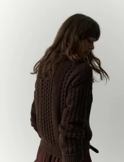 Pure Cotton Pointelle Jumper
