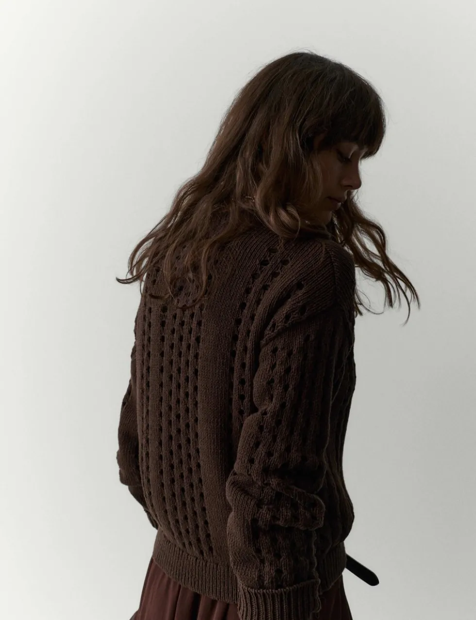 Pure Cotton Pointelle Jumper