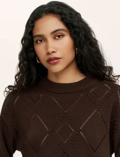 Pure Cotton Pointelle Jumper