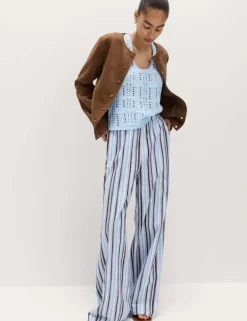 Pure Cotton Pointelle Knitted Vest