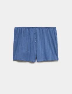 Pure Cotton Pointelle Pyjama Shorts