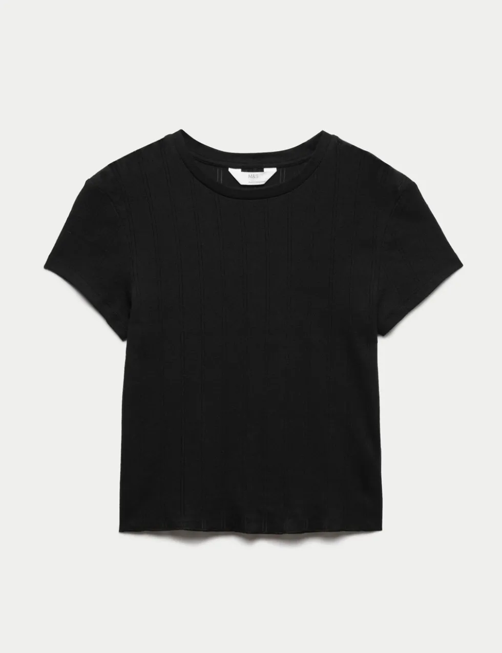 Pure Cotton Pointelle Pyjama Top