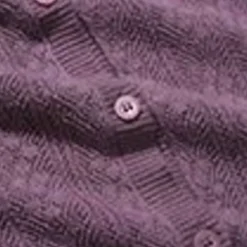 Pure Cotton Pointelle Relaxed Cardigan