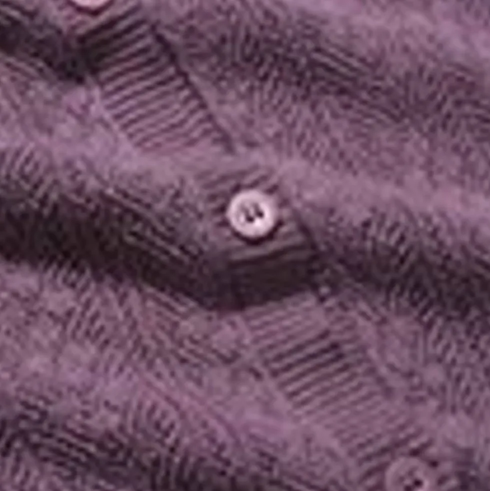 Pure Cotton Pointelle Relaxed Cardigan