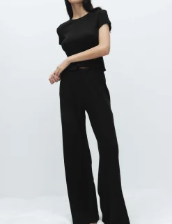 Pure Cotton Pointelle Wide Leg Pyjama Bottoms