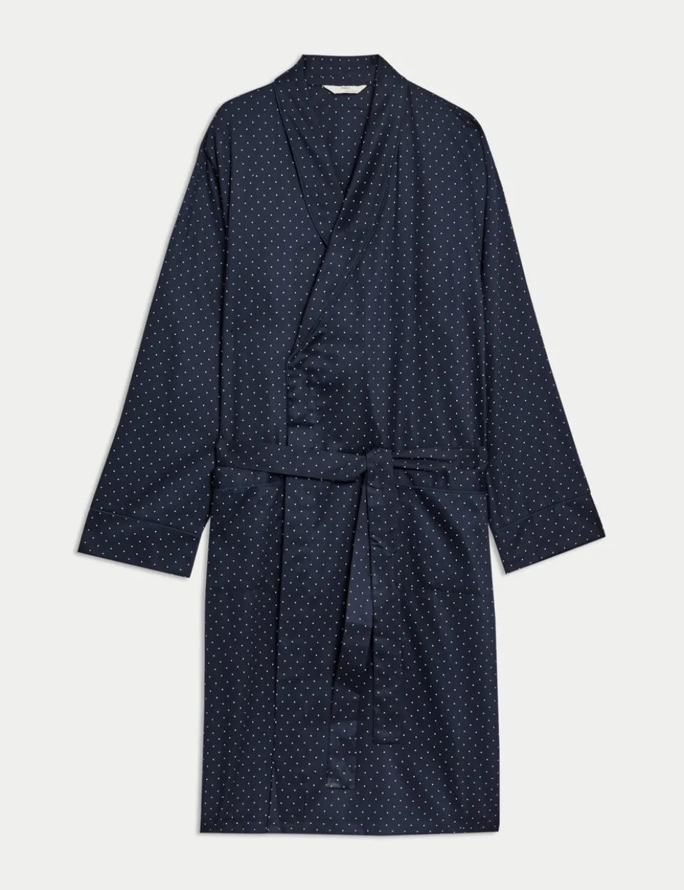 Pure Cotton Polka Dot Dressing Gown