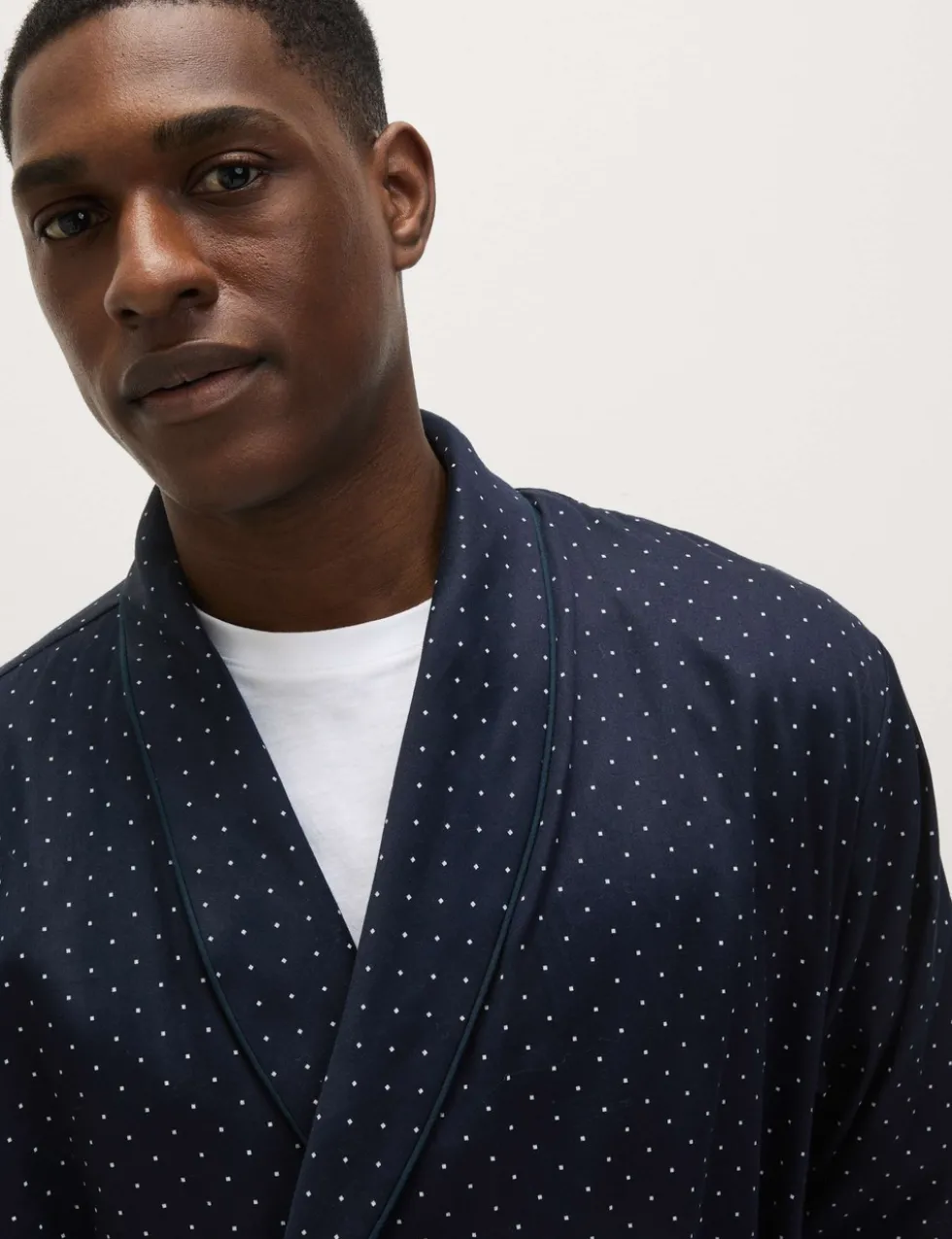 Pure Cotton Polka Dot Dressing Gown