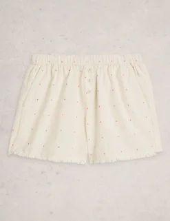 Pure Cotton Polka Dot Pyjama Shorts