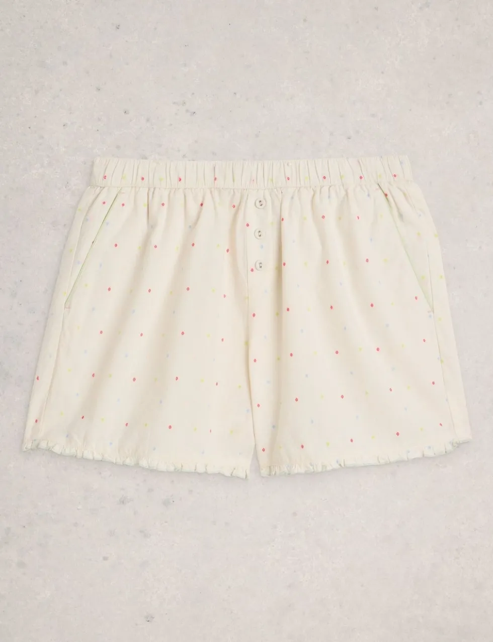 Pure Cotton Polka Dot Pyjama Shorts