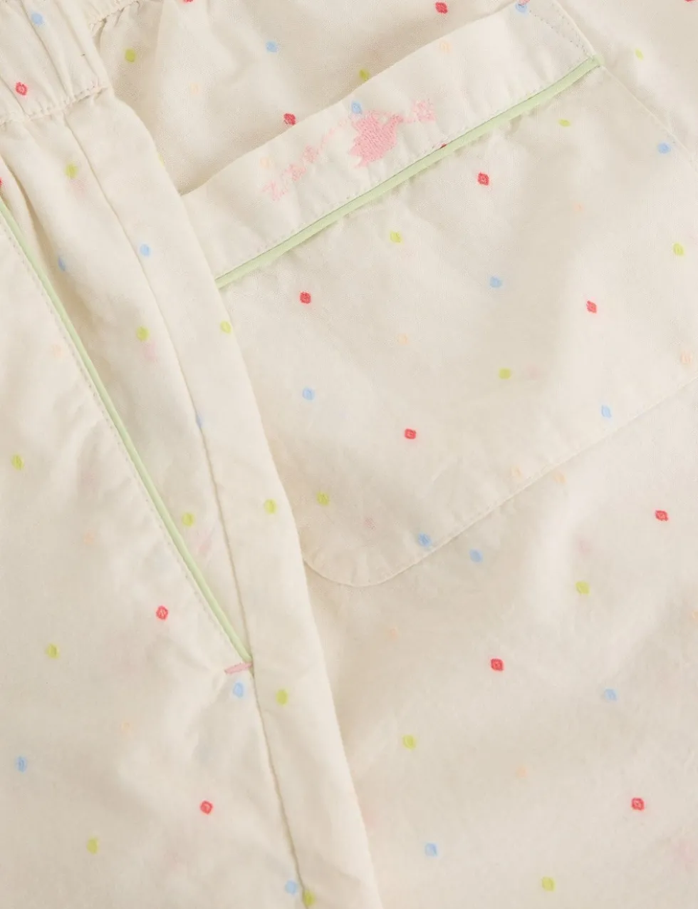 Pure Cotton Polka Dot Pyjama Shorts