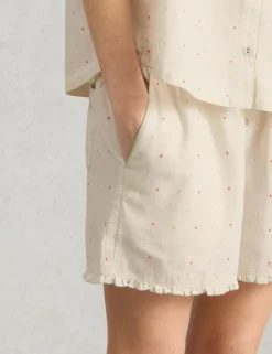 Pure Cotton Polka Dot Pyjama Shorts
