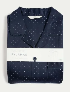 Pure Cotton Polka Dot Pyjama Set
