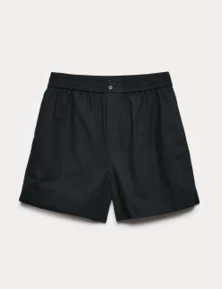 Pure Cotton Poplin High Waisted Shorts