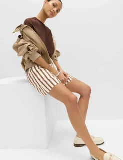 Pure Cotton Poplin High Waisted Shorts