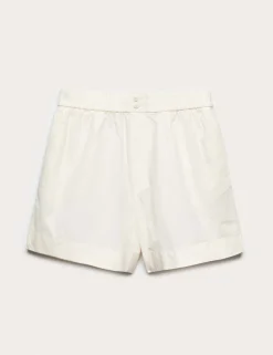 Pure Cotton Poplin High Waisted Shorts