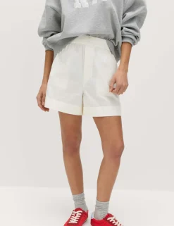 Pure Cotton Poplin High Waisted Shorts