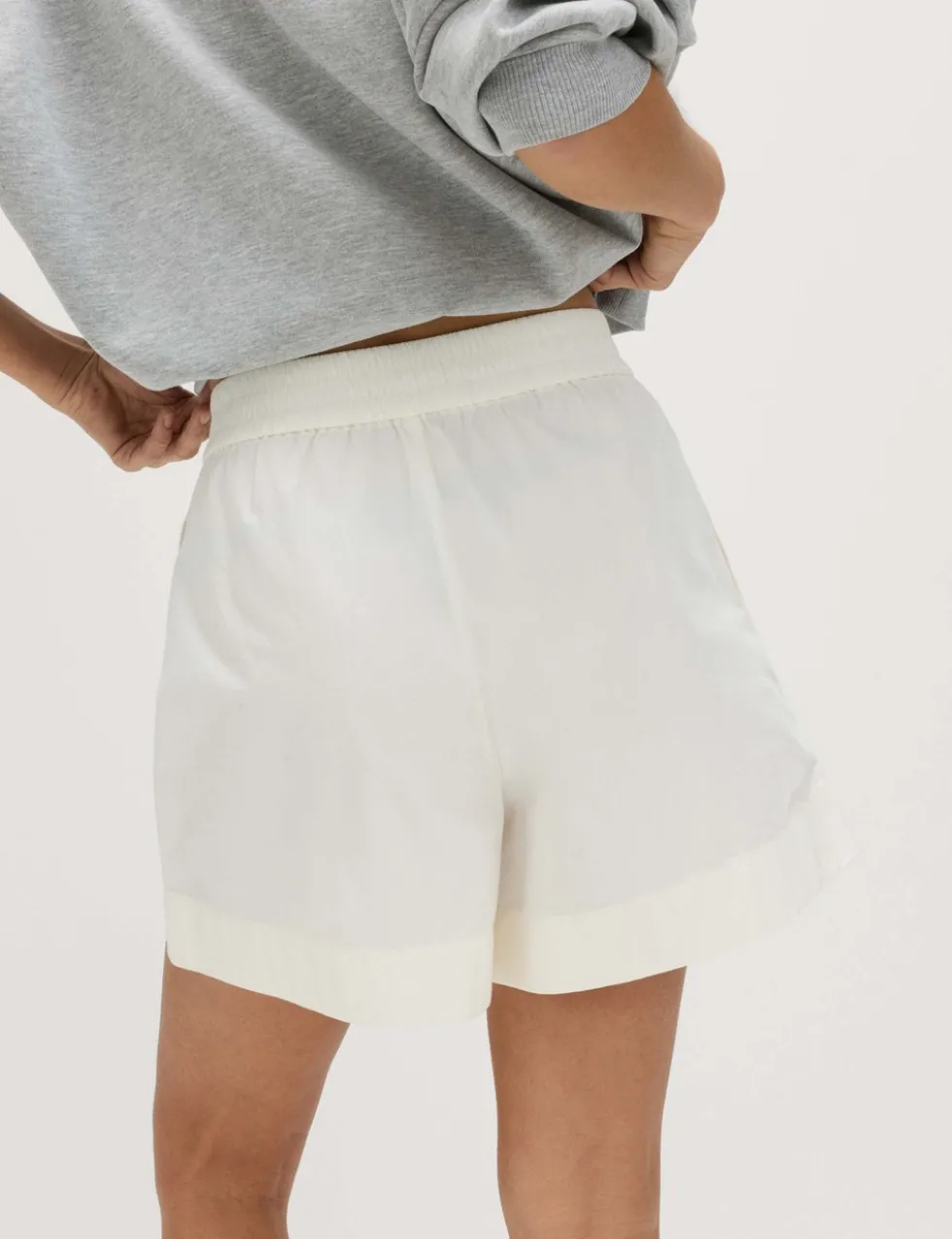 Pure Cotton Poplin High Waisted Shorts