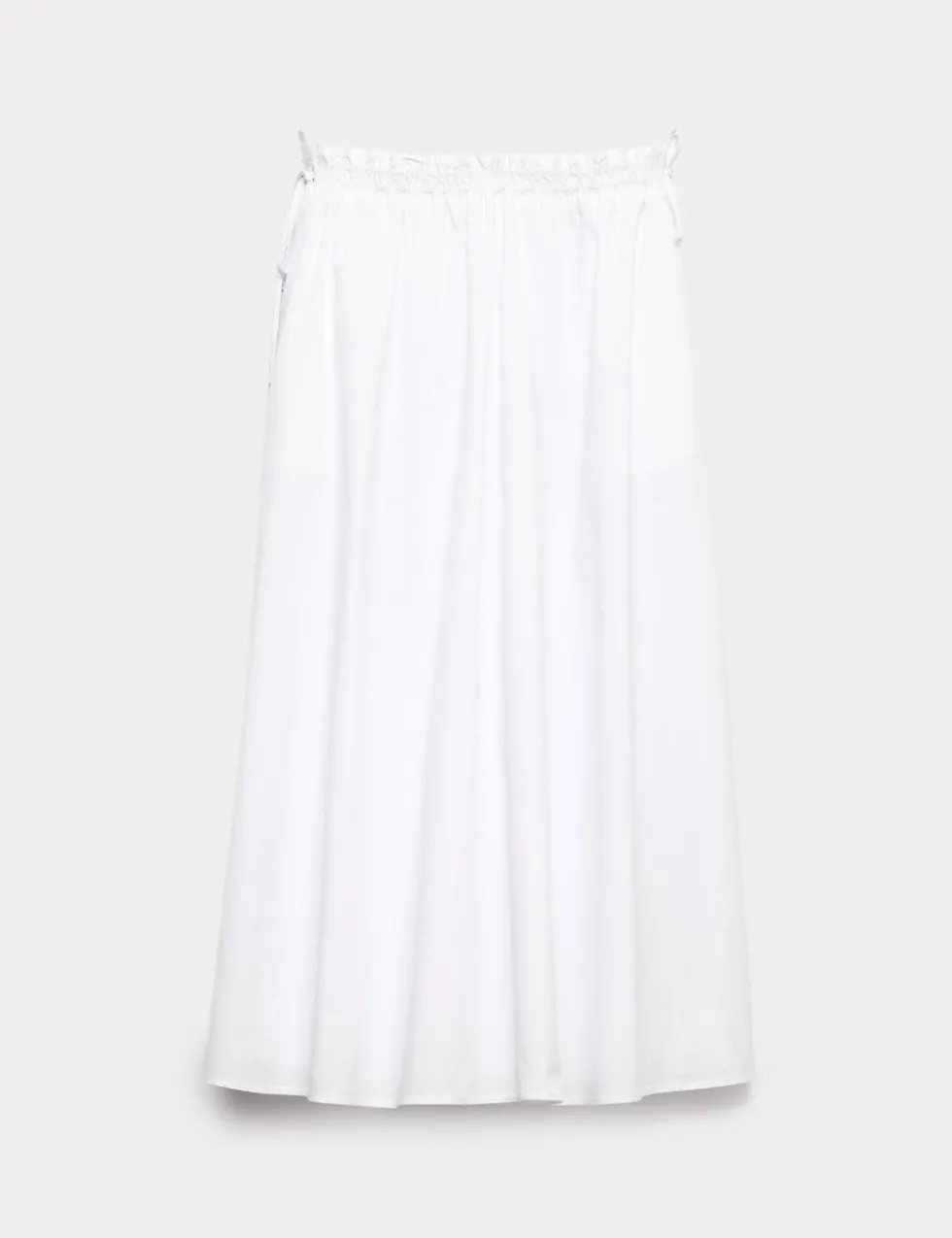 Pure Cotton Poplin Midi Skirt