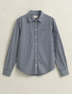 Pure Cotton Poplin Striped Shirt
