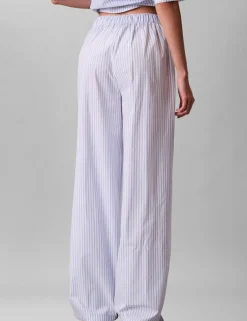 Pure Cotton Poplin Striped Pyjama Bottoms