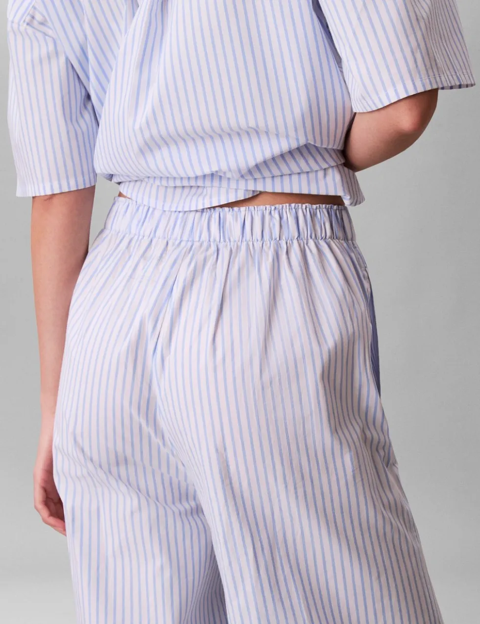 Pure Cotton Poplin Striped Pyjama Bottoms