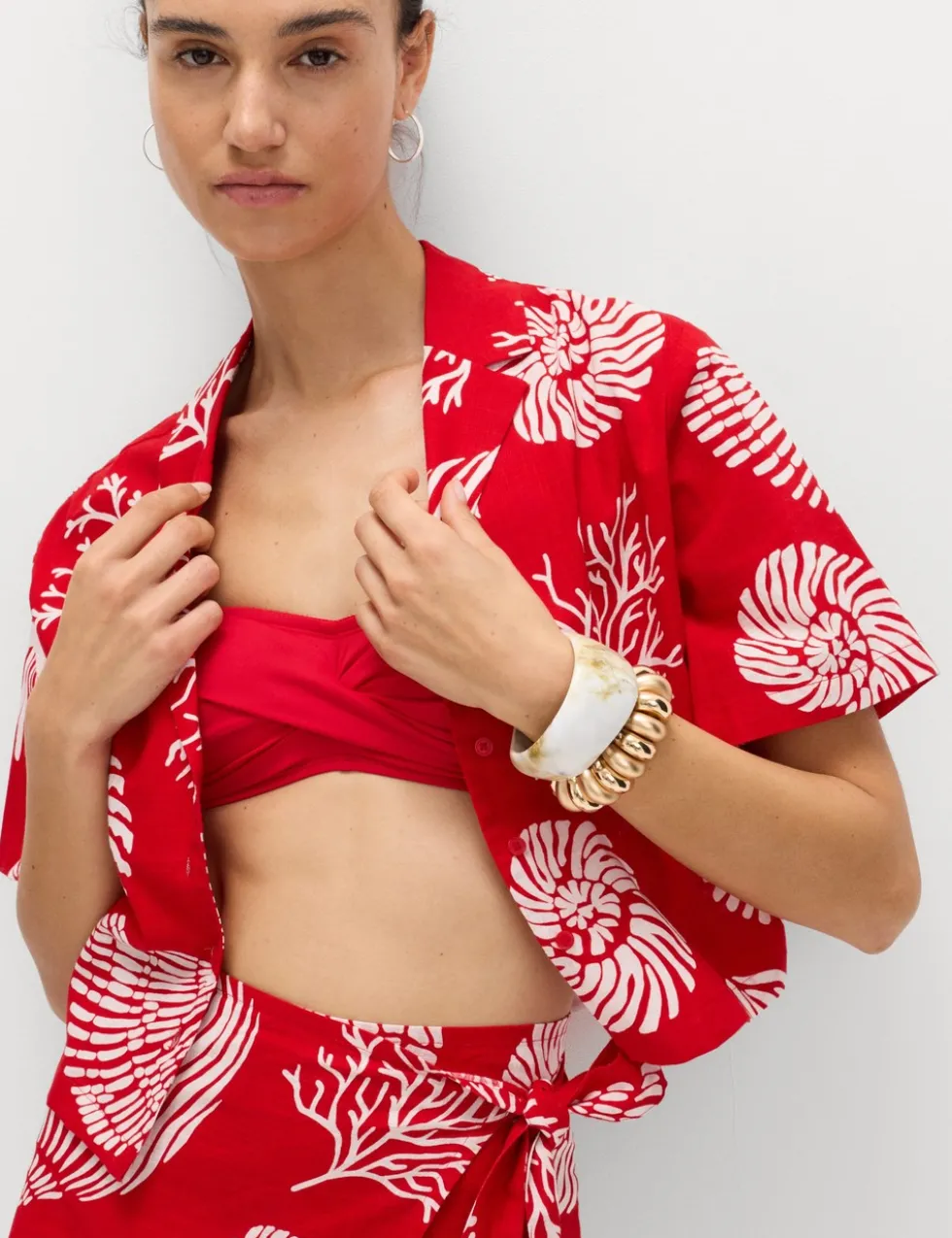 Pure Cotton Printed Beach Shirt