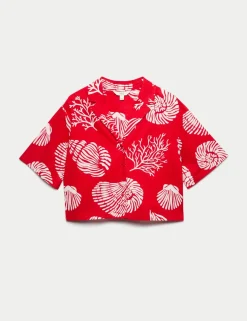 Pure Cotton Printed Beach Shirt