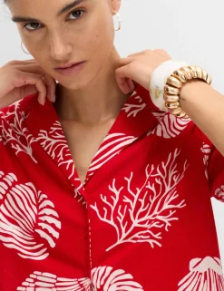 Pure Cotton Printed Beach Shirt