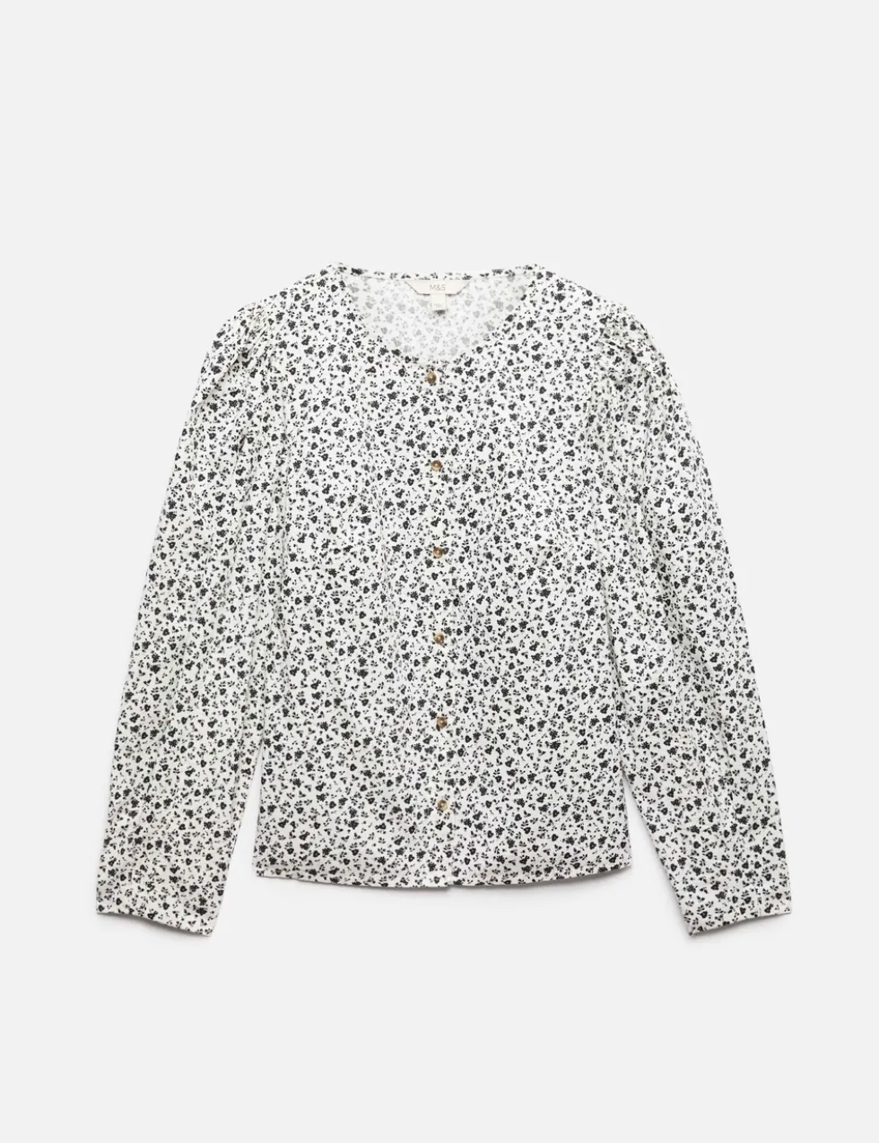 Pure Cotton Printed Button Through Blouse