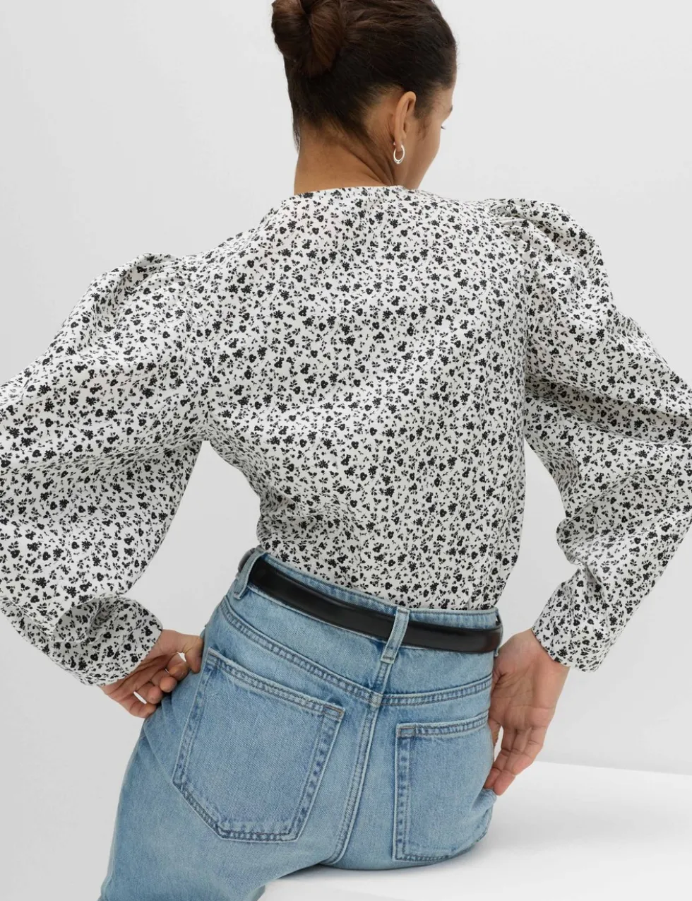 Pure Cotton Printed Button Through Blouse