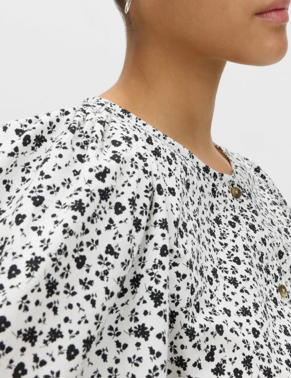 Pure Cotton Printed Button Through Blouse