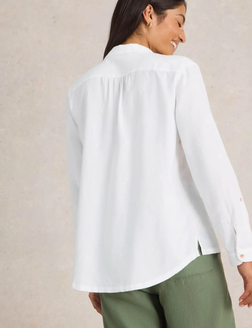 Pure Cotton Printed Button Through Shirt