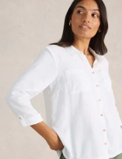 Pure Cotton Printed Button Through Shirt