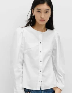 Pure Cotton Printed Button Through Blouse